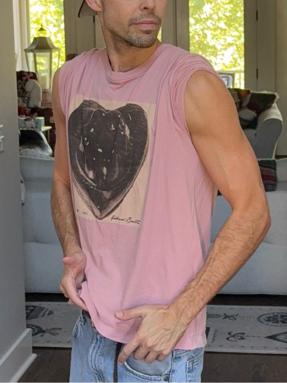 Rare Coach x Richard Bernstein Jello Heart Tee XL 🖤